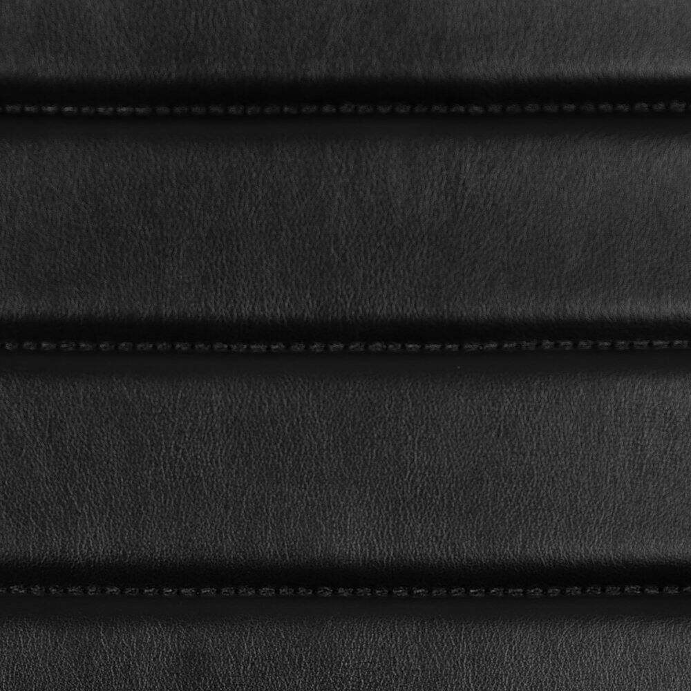 Alt View 20. Alamont Home - Hansel Contemporary Leather/Faux Leather Ribbed Executive Swivel Mid-Back Office Chair - Black.