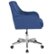 Alt View Zoom 16. Flash Furniture - Rochelle Home and Office Upholstered Mid-Back Molded Frame Chair in - Blue Fabric.