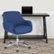 Alt View Zoom 12. Flash Furniture - Rochelle Home and Office Upholstered Mid-Back Molded Frame Chair in - Blue Fabric.