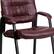 Alt View 17. Alamont Home - Haeger Contemporary Leather/Faux Leather Side Chair - Upholstered - Burgundy LeatherSoft/Black Frame.