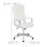 Alt View 13. Alamont Home - Hansel Contemporary Leather/Faux Leather Panel Executive Swivel High Back Office Chair - White.