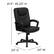 Alt View 13. Alamont Home - Hansel Contemporary Leather/Faux Leather Executive Swivel Office Chair - Black.