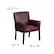 Alt View 13. Alamont Home - Taylor Contemporary Leather/Faux Leather Side Chair - Upholstered - Burgundy.