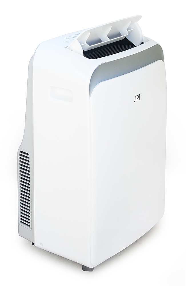 Angle View: SPT 12,000 BTU Portable Air Conditioner – Cooling only - White
