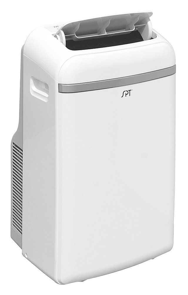 Angle View: SPT - 13,500 BTU Portable Air Conditioner – Cooling only - White