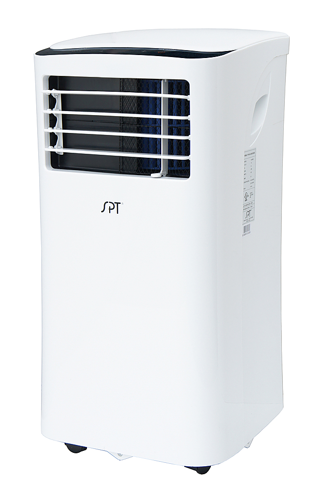 Angle View: LG - 1,000 Sq. Ft. 18,000 BTU Smart Window Air Conditioner with 12,000 BTU Heater - White