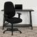 Alt View 12. Alamont Home - Rochelle High Back Black Fabric Executive Ergonomic Office Chair with Adjustable Arms - Black.