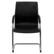 Alt View 11. Alamont Home - Valrico Contemporary Vinyl Side Chair - Upholstered - Black.