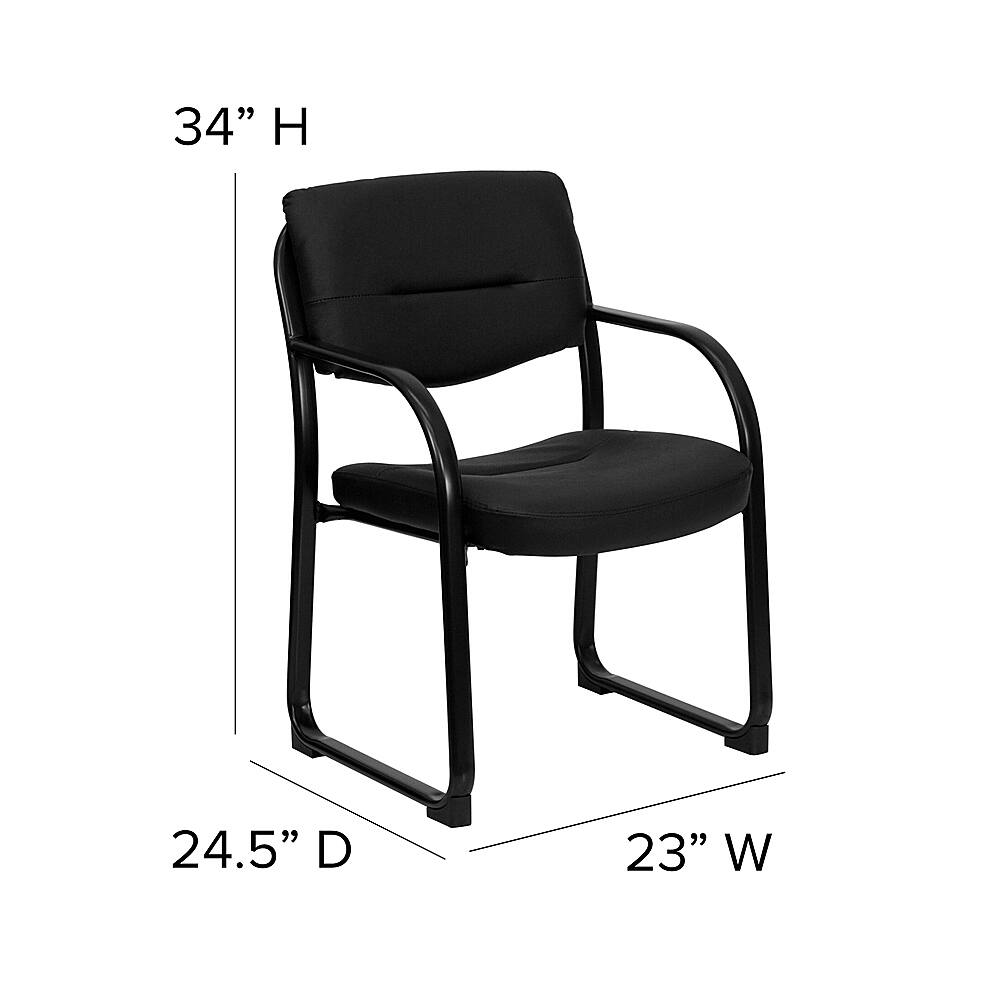 Alt View 13. Alamont Home - Donny  Contemporary Leather/Faux Leather Side Chair - Upholstered - Black.