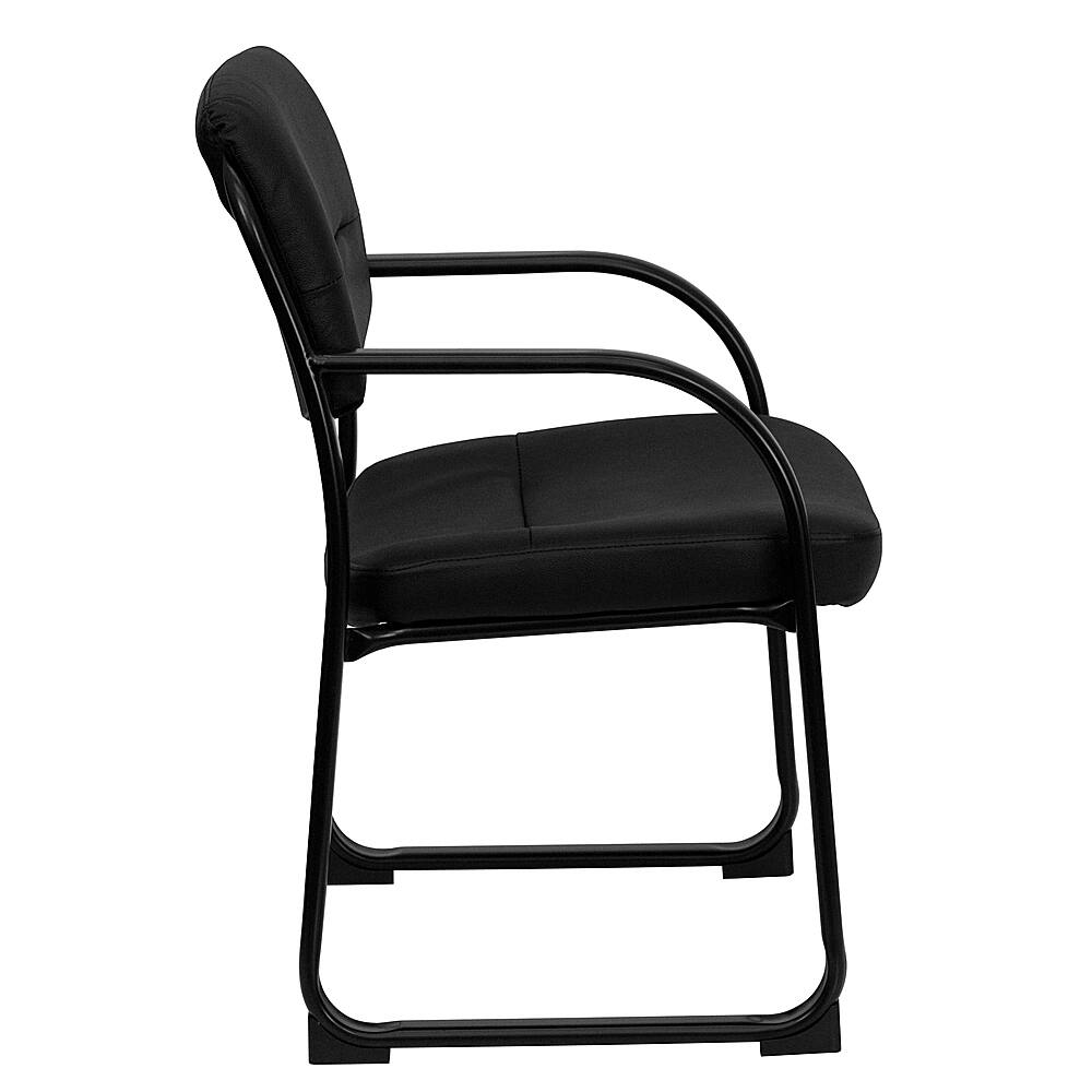 Alt View 16. Alamont Home - Donny  Contemporary Leather/Faux Leather Side Chair - Upholstered - Black.