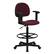 Front. Alamont Home - Bruce Contemporary Fabric Drafting Chair with Arms - Burgundy.