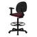 Alt View 13. Alamont Home - Bruce Contemporary Fabric Drafting Chair with Arms - Burgundy.