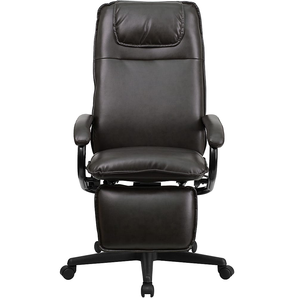 Flash Furniture – Robert Contemporary Leather/Faux Leather Swivel Office Chair – Brown Sansujyuku sansujyuku.com