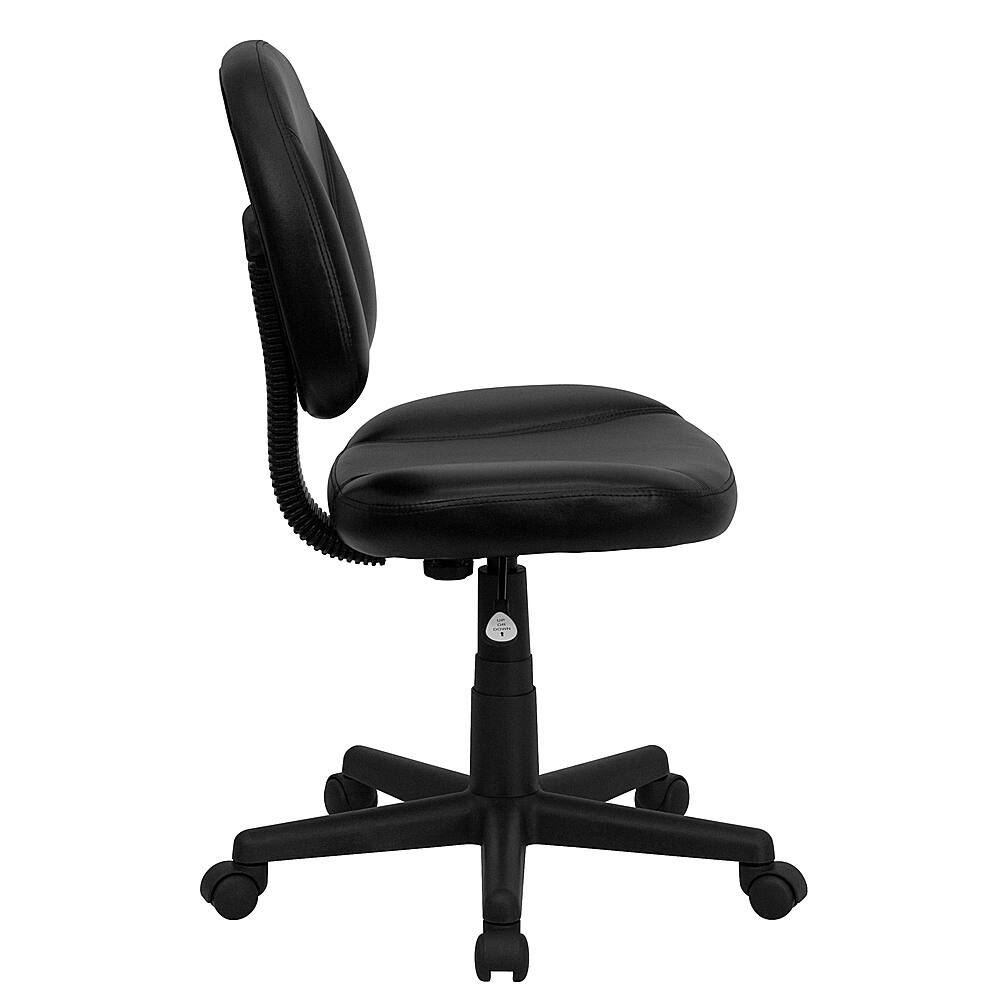 Alt View 16. Alamont Home - Ronald Contemporary Leather/Faux Leather Swivel Office Chair - Black.