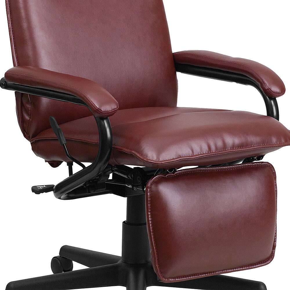 Office Star Burgundy Executive High Back Bonded Leather Chair