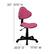 Alt View 13. Alamont Home - Whitney Contemporary Fabric Swivel Office Chair - Pink.