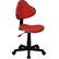 Front. Alamont Home - Whitney Contemporary Fabric Swivel Office Chair - Red.