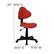 Alt View 13. Alamont Home - Whitney Contemporary Fabric Swivel Office Chair - Red.