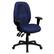 Front. Alamont Home - Rochelle Contemporary Fabric Executive Swivel Office Chair - Navy.