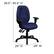 Alt View 13. Alamont Home - Rochelle Contemporary Fabric Executive Swivel Office Chair - Navy.