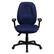 Alt View 11. Alamont Home - Rochelle Contemporary Fabric Executive Swivel Office Chair - Navy.