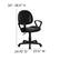 Alt View 13. Alamont Home - Ronald Contemporary Leather/Faux Leather Swivel Office Chair - Black.
