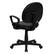 Alt View 14. Alamont Home - Ronald Contemporary Leather/Faux Leather Swivel Office Chair - Black.