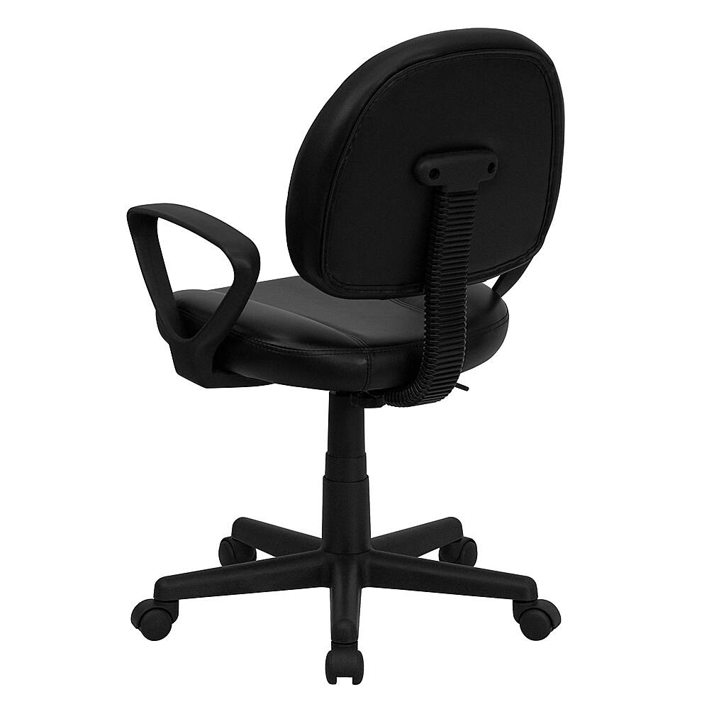 Alt View 14. Alamont Home - Ronald Contemporary Leather/Faux Leather Swivel Office Chair - Black.
