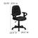 Alt View 13. Alamont Home - Contemporary Leather/Faux Leather Swivel Office Chair - Black.