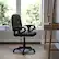 Alt View 12. Alamont Home - Contemporary Leather/Faux Leather Swivel Office Chair - Black.