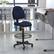 Alt View 13. Alamont Home - Bruce Contemporary Fabric Drafting Stool - Navy Blue Patterned.