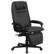 Front. Alamont Home - Robert Contemporary Leather/Faux Leather Swivel Office Chair - Black.