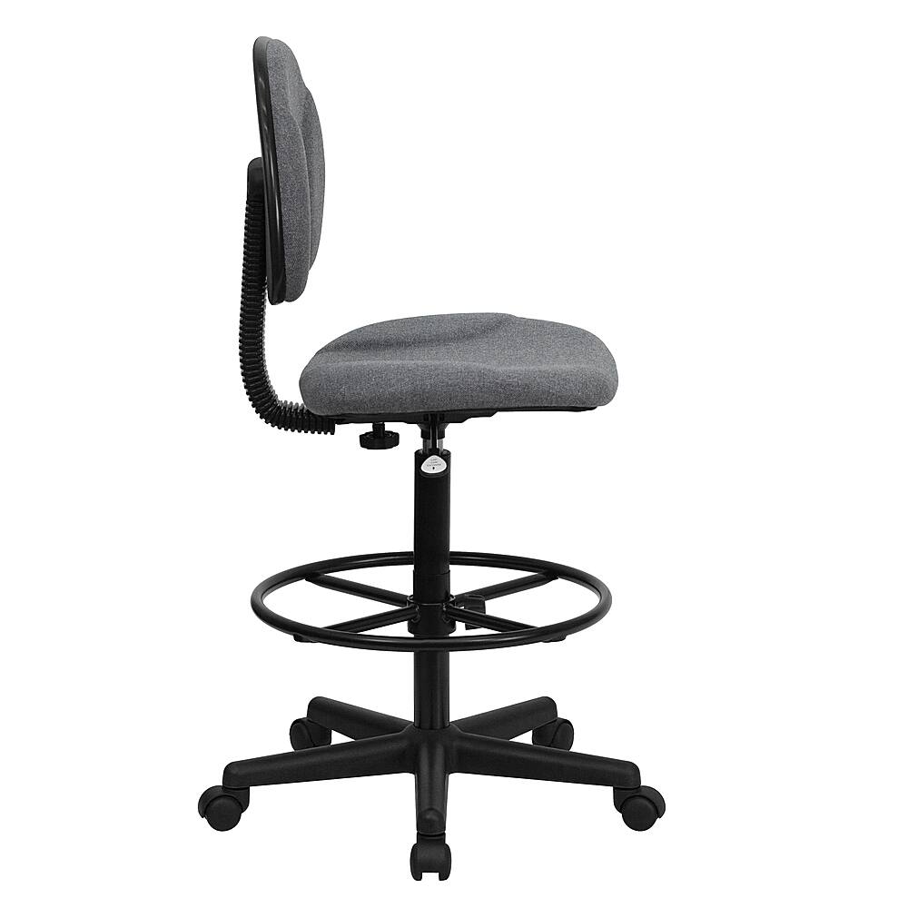 Alt View 17. Alamont Home - Bruce Contemporary Fabric Drafting Stool - Gray.