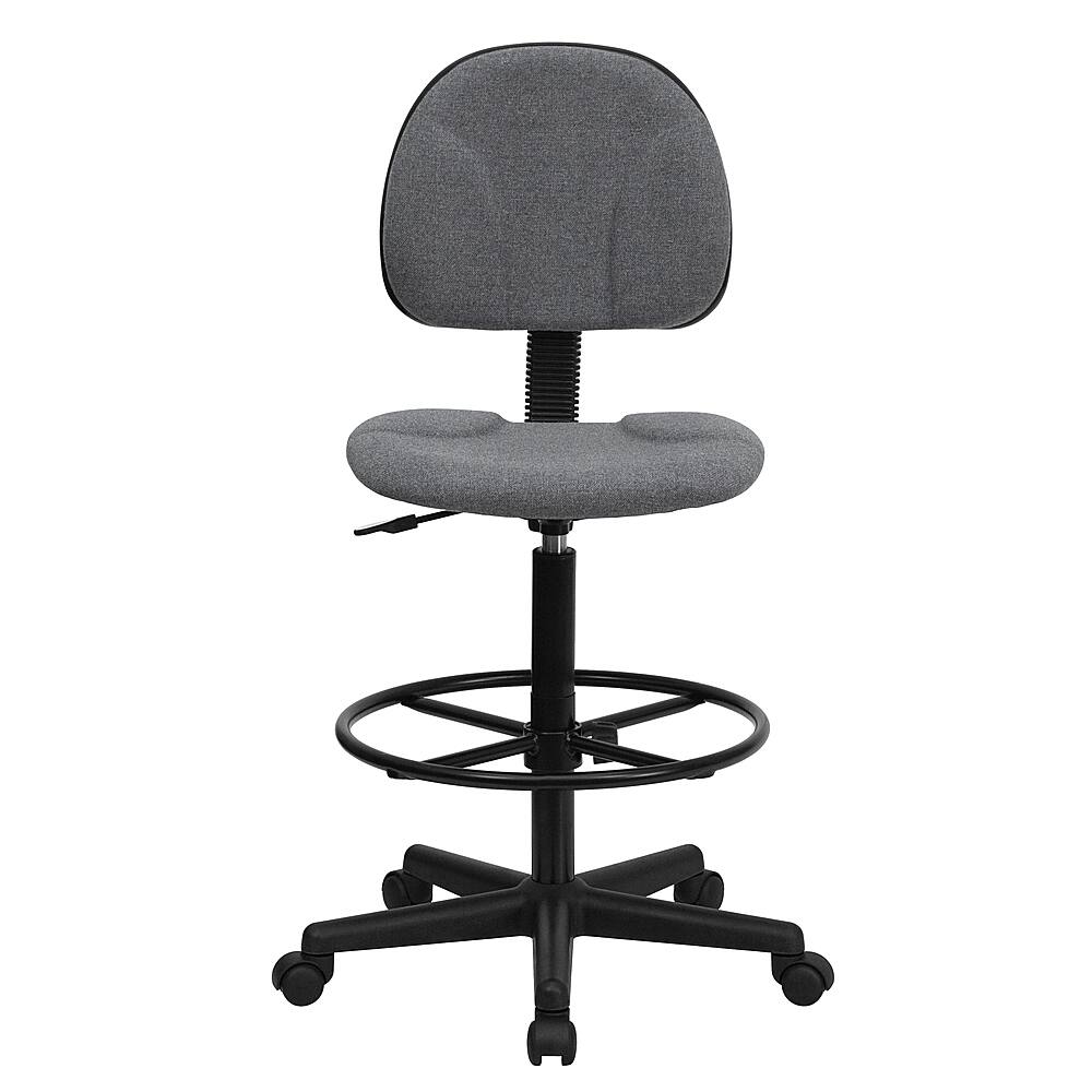 Alt View 12. Alamont Home - Bruce Contemporary Fabric Drafting Stool - Gray.