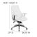 Alt View 13. Alamont Home - Hansel Contemporary Leather/Faux Leather Executive Swivel Office Chair - White.