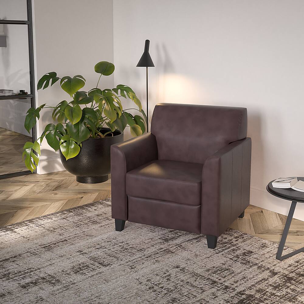Alt View 11. Alamont Home - Hercules Diplomat  Contemporary Leather/Faux Leather Reception Chair - Brown.