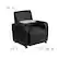 Alt View 13. Alamont Home - George Rectangle Contemporary Leather/Faux Leather Tablet Arm Chair with Wheels - Black.