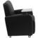 Alt View 16. Alamont Home - George Rectangle Contemporary Leather/Faux Leather Tablet Arm Chair with Wheels - Black.