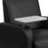 Alt View 17. Alamont Home - George Rectangle Contemporary Leather/Faux Leather Tablet Arm Chair with Wheels - Black.