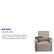Alt View 39. Alamont Home - George Rectangle Contemporary Leather/Faux Leather Tablet Arm Chair - Upholstered - Gray.