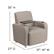 Alt View 13. Alamont Home - George Rectangle Contemporary Leather/Faux Leather Tablet Arm Chair - Upholstered - Gray.