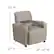 Alt View 13. Alamont Home - George Rectangle Contemporary Leather/Faux Leather Tablet Arm Chair - Upholstered - Gray.