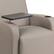 Alt View 17. Alamont Home - George Rectangle Contemporary Leather/Faux Leather Tablet Arm Chair - Upholstered - Gray.