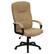 Front. Alamont Home - Rochelle High Back Beige Fabric Adjustable Executive Swivel Office Chair with Arms - Beige.