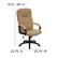Alt View 13. Alamont Home - Rochelle High Back Beige Fabric Adjustable Executive Swivel Office Chair with Arms - Beige.