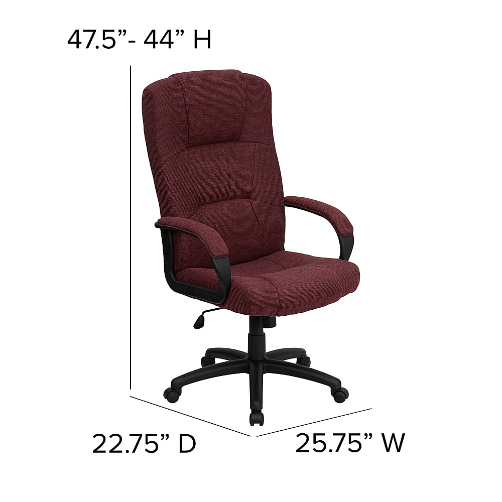 flash furniture high back fabric executive swivel office chair