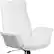 Alt View 17. Alamont Home - Hansel Contemporary Leather/Faux Leather Executive Swivel Office Chair - White.