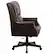 Alt View 16. Alamont Home - Hansel Traditional High Back Pillow Back Brown LeatherSoft Executive Swivel Office Chair with Arms - Brown.