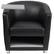Alt View 11. Alamont Home - George Rectangle Contemporary Leather/Faux Leather Tablet Arm Chair - Upholstered - Black LeatherSoft.