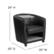 Alt View 13. Alamont Home - George Rectangle Contemporary Leather/Faux Leather Tablet Arm Chair - Upholstered - Black LeatherSoft.